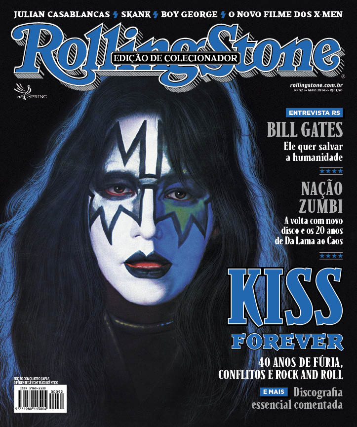 Ace Frehley na capa da Rolling Stone Brasil