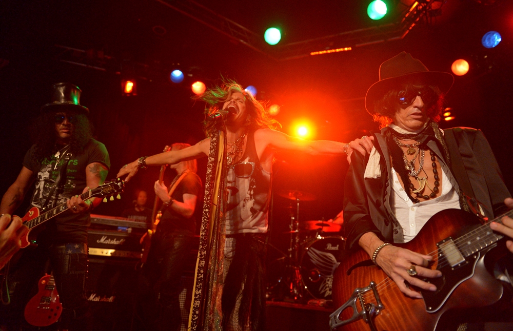 Aerosmith, Joe Perry, Steven Tyler, Slash