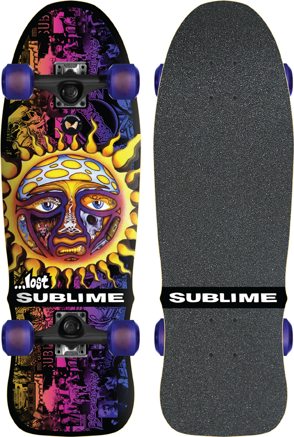 A banda de ska e punk norte-americana Sublime foi homenageada com uma linha de skates. Os dois modelos especiais foram feitos pela marca ...Lost, com shapes personalizados com o nome e logos coloridos do grupo.