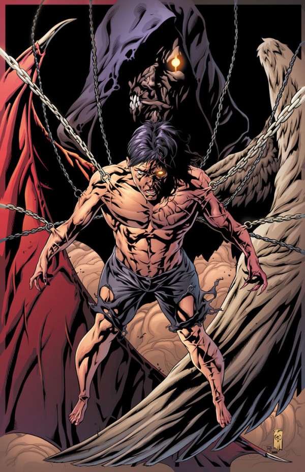 Página da HQ Nothing Can Stop Me Now, inspirada nas músicas do Nine Inch Nails