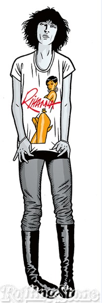 Um protesto contra quem vai a show de rock para posar de cool em vez de se divertir.