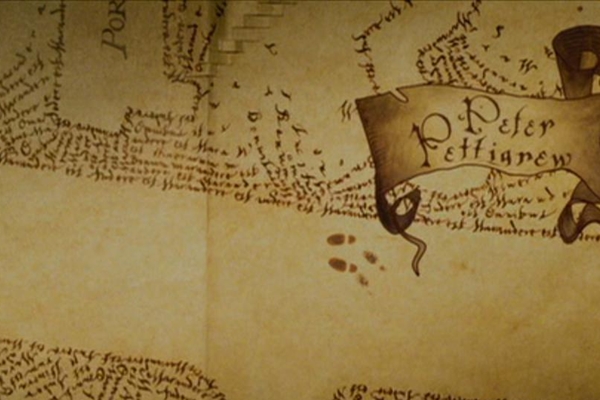 Galeria - Objetos de Harry Potter - Mapa do Maroto