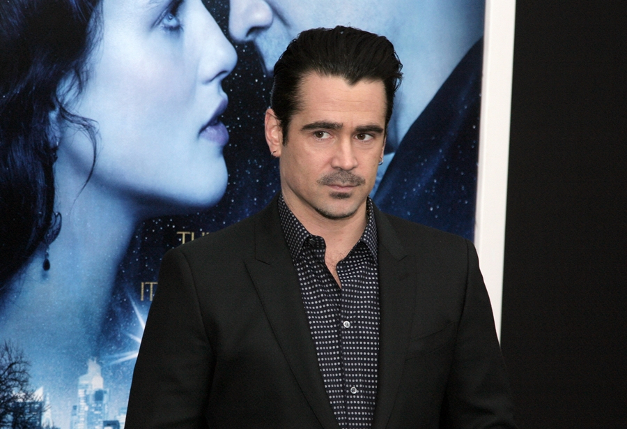 O ator Colin Farrell participa da estreia mundial do filme Um Conto do Destino, em Nova York.