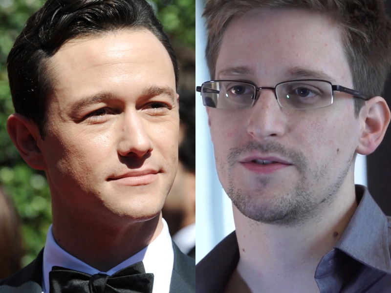 Joseph Gordon-Lewitt e Edward Snowden