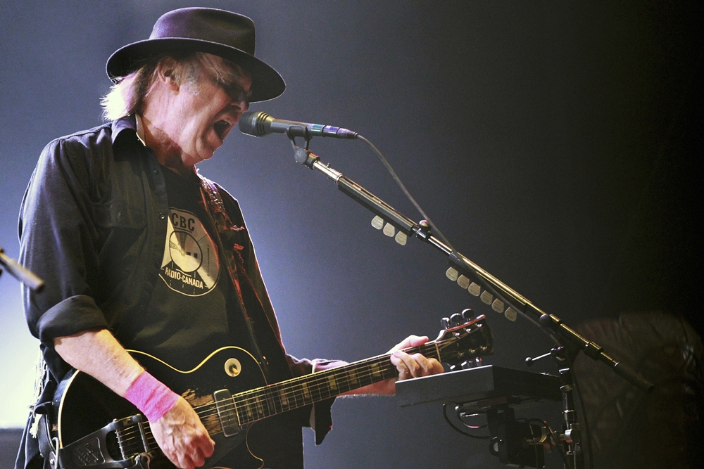 O músico canadense Neil Young