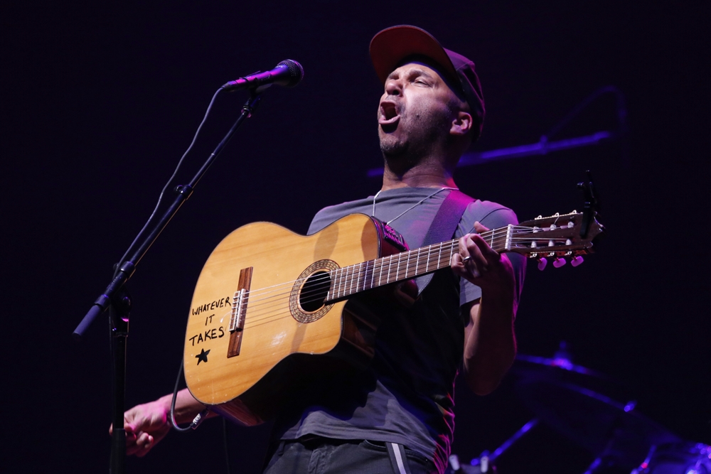 O guitarrista do Rage Against the Machine, Audioslave, Street Sweeper Social Club e da E Street Band, Tom Morello