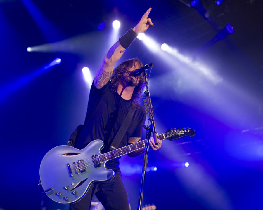 Dave Grohl e o Foo Fighters se apresentam no Bud Light Hotel, em fevereiro de 2014, em Nova York.