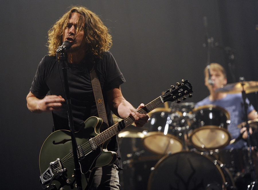 Chris Cornell e Matt Cameron, durante apresentação do Soundgarden