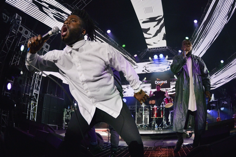 O trio escocês de hip-hop Young Fathers