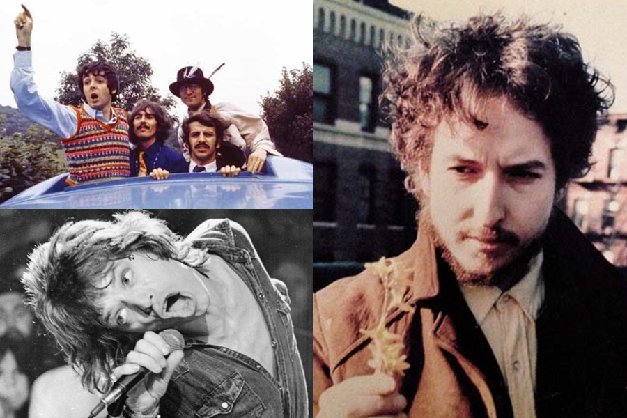 Bob Dylan, Beatles e Rolling Stones