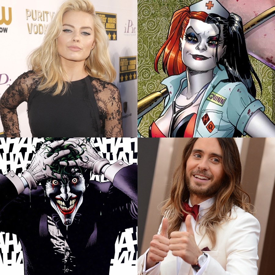 Margot Robbie foi confirmada como Arlequina e Jared Leto pode interpretar o Coringa.