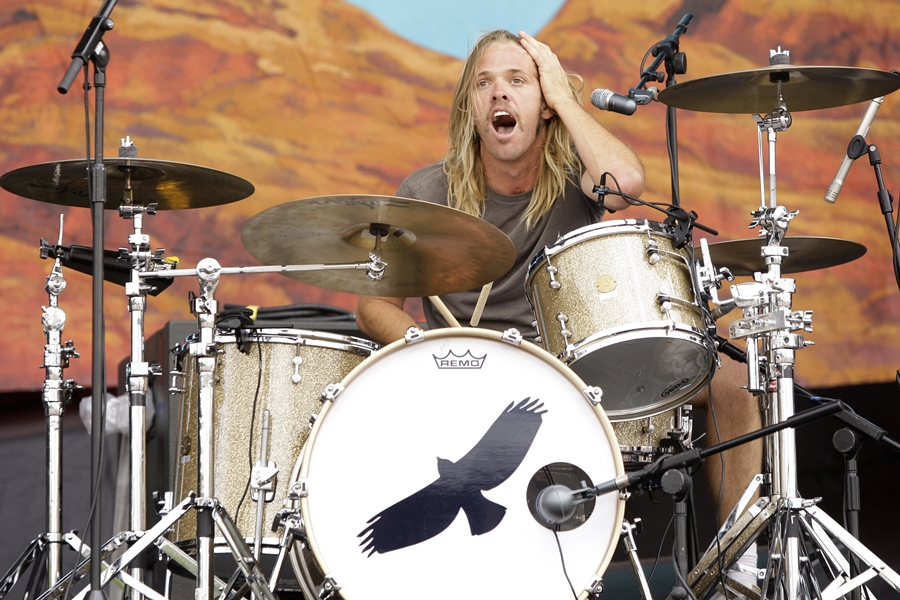 O baterista do Foo Fighters, Taylor Hawkins