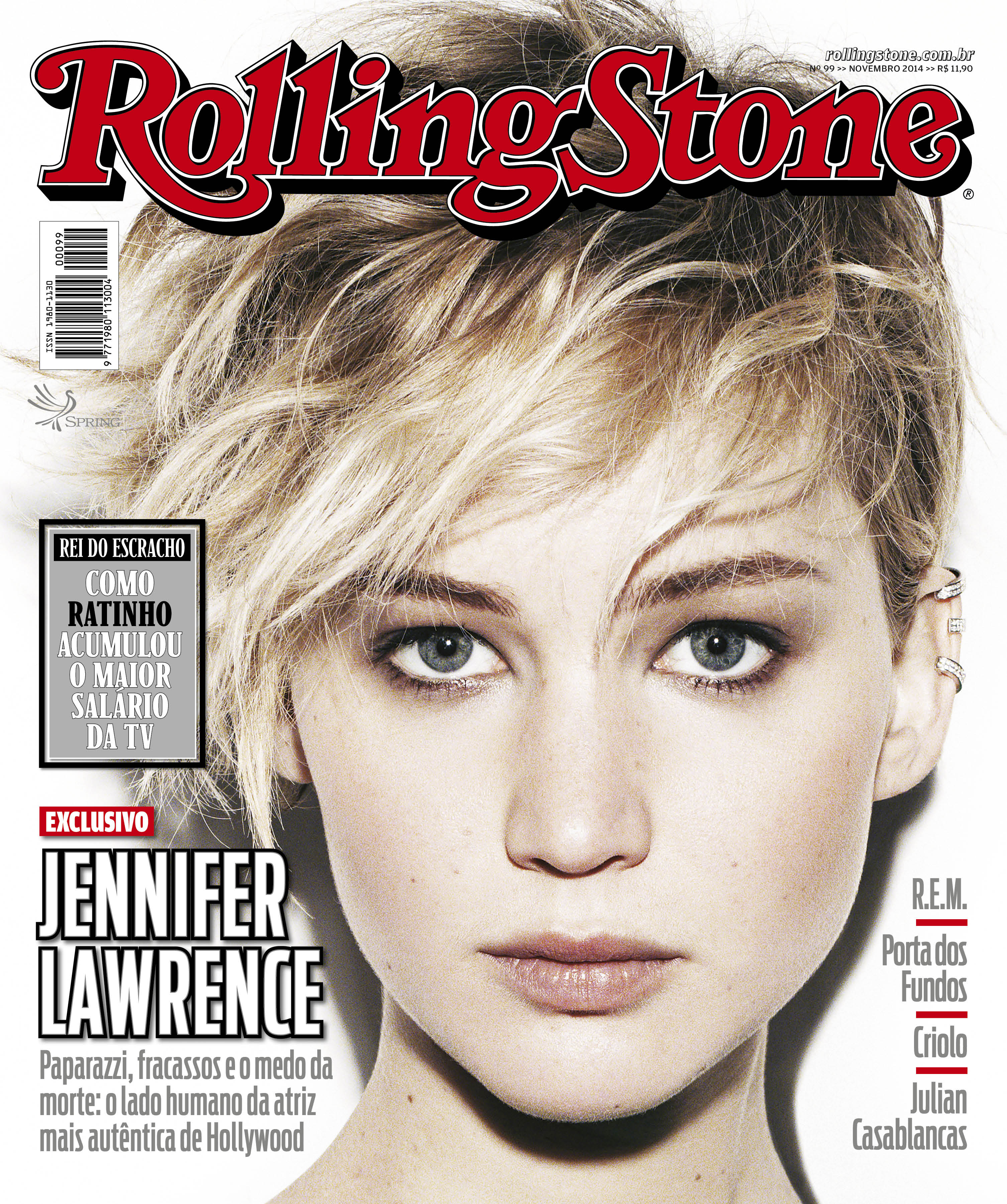 Jennifer Lawrence estampa a capa da edição 99 da Rolling Stone Brasil