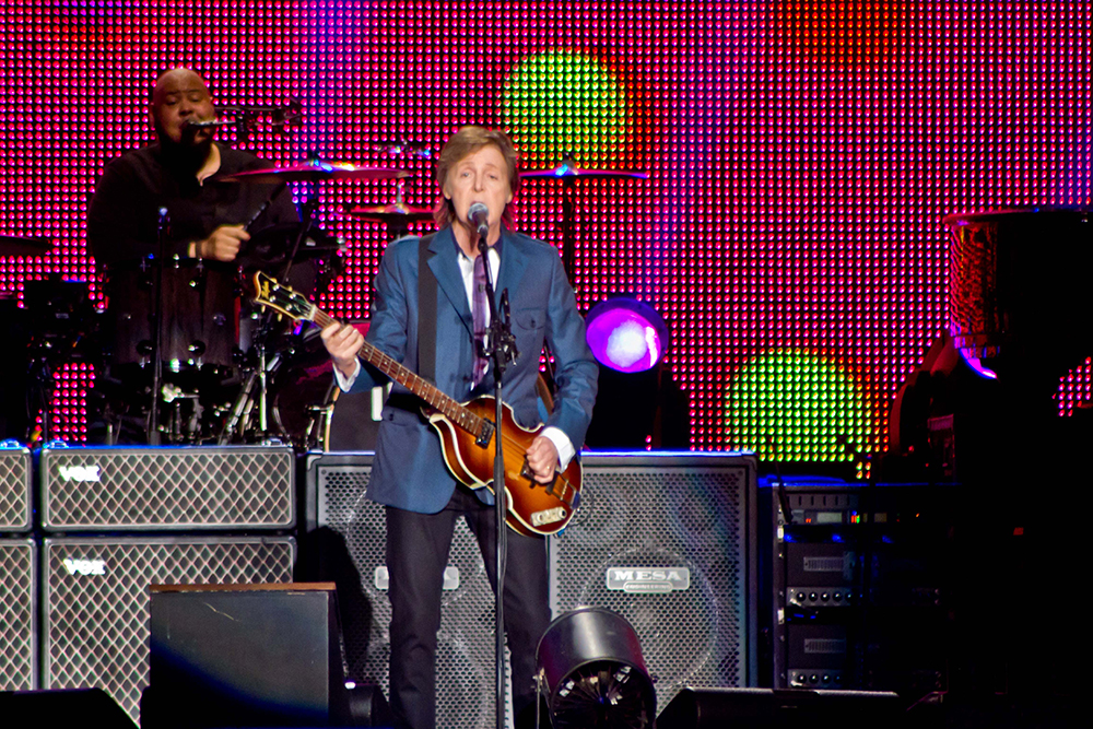 Paul McCartney se apresenta em São Paulo, no Allianz Parque, o novo estádio do Palmeiras