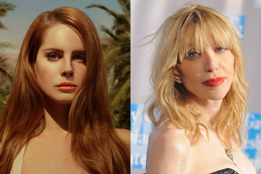 As cantoras Lana Del Rey e Courtney Love