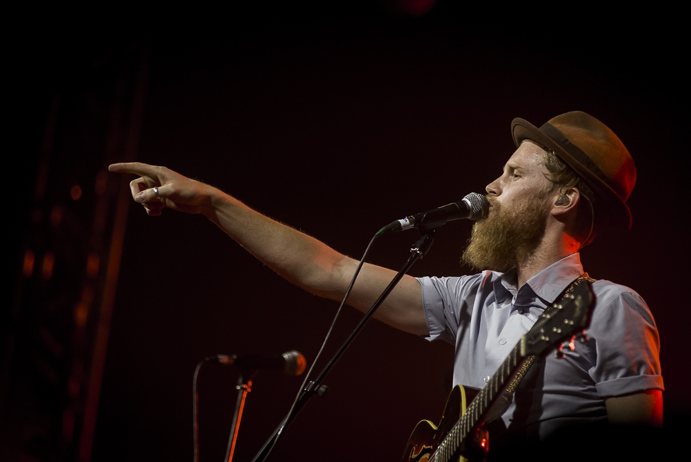 The Lumineers se apresentando na edição 2014 do Popload Festival