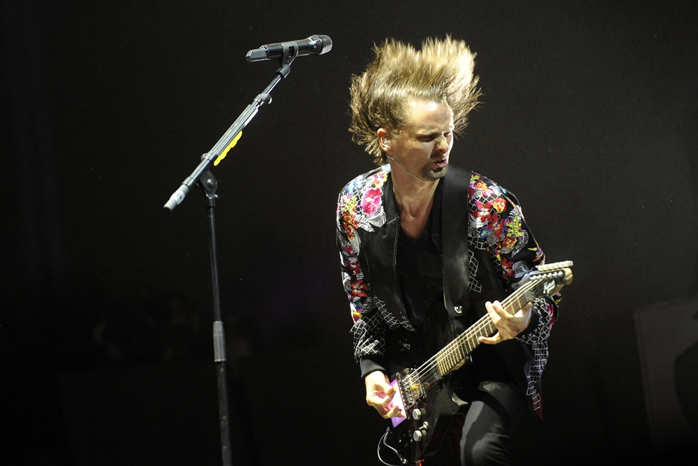 Matt Bellamy, vocalista e guitarrista do Muse