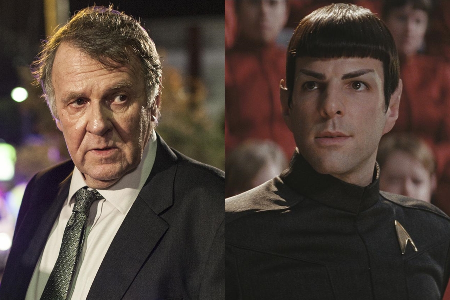 Os atores Tom Wilkinson e Zachary Quinto