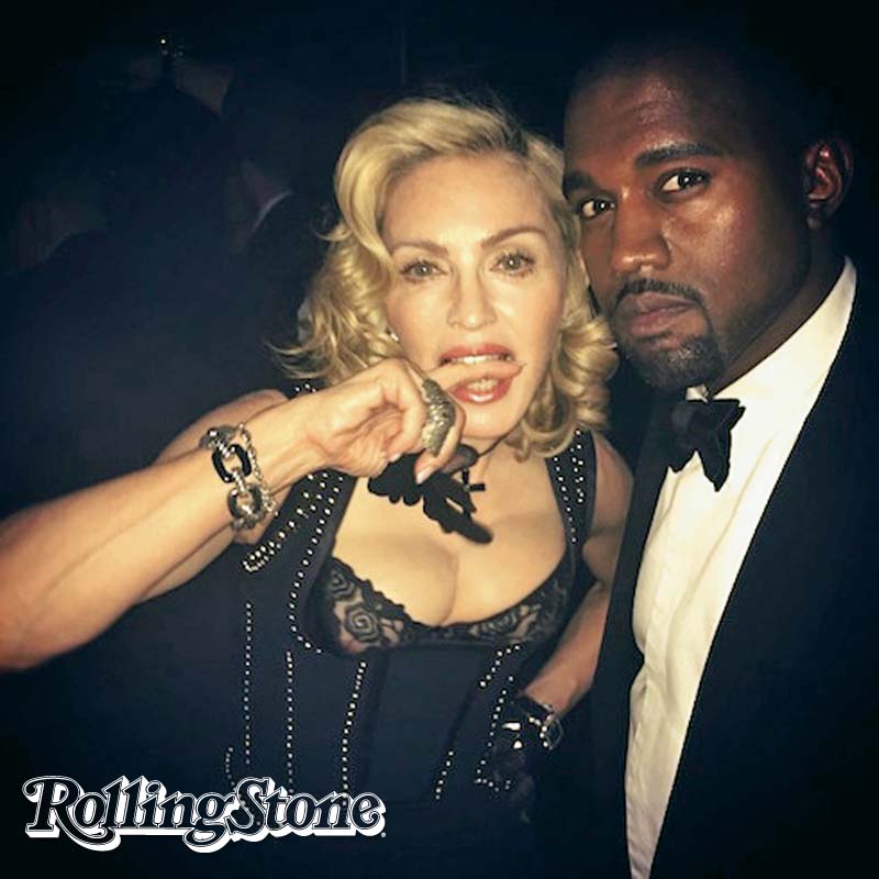 Madonna com Kanye West.