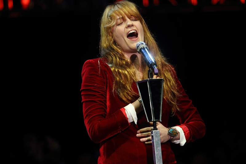 Florence Welch em evento na Califórnia, em outubro de 2014