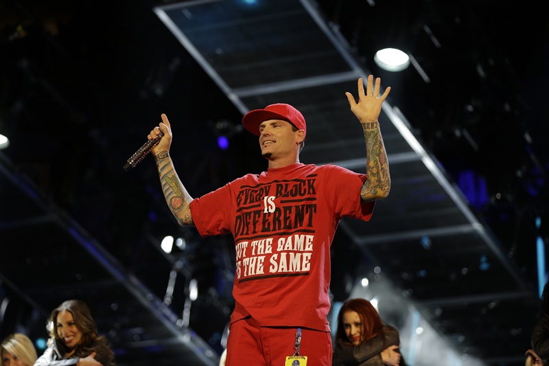 Rapper durante show no All Star Game da NBA, em 2014