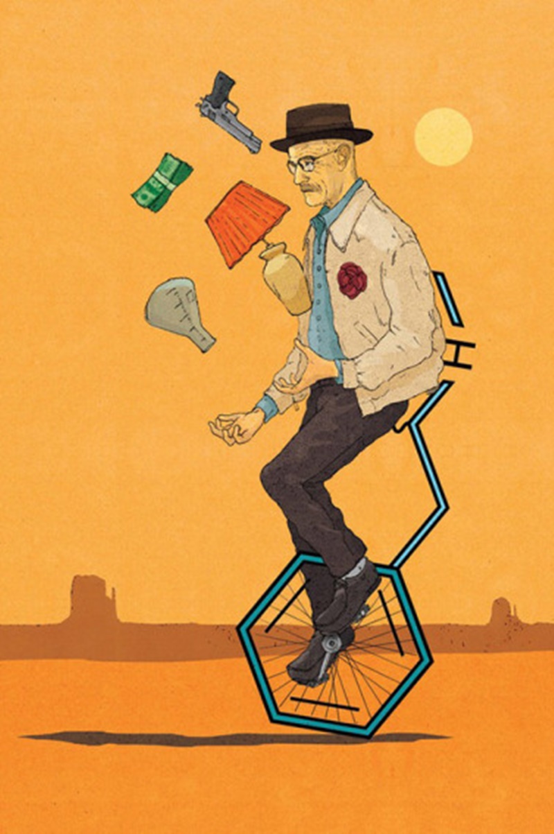 Exposição em galeria de arte de Londres recebeu obras sobre Breaking Bad