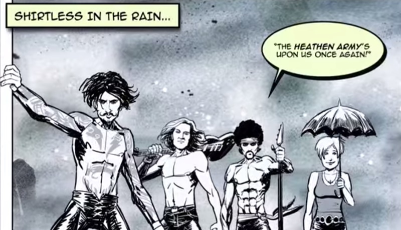 Trecho do clipe de Barbarian