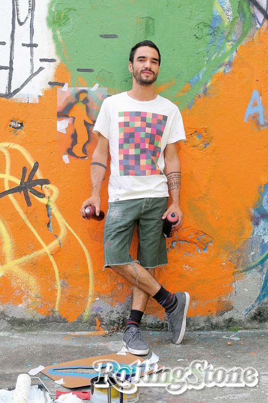 Em cena  Blat aprendeu a grafitar para o filme Ponte Aérea.