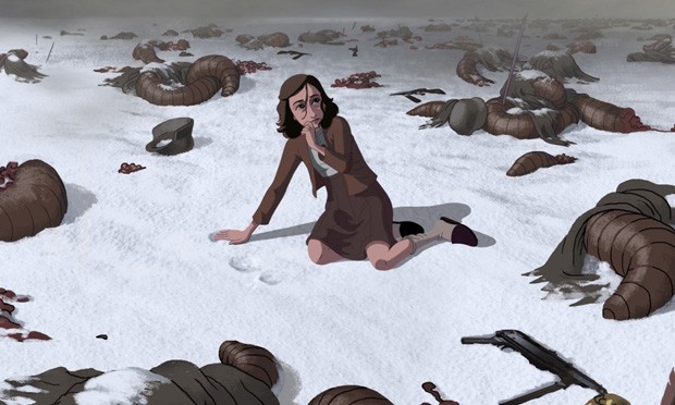 Cena da animação baseada em O Diário de Anne Frank