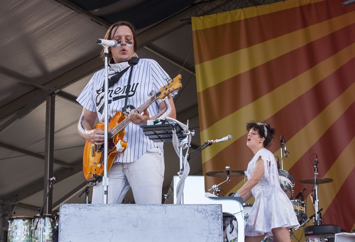 Win Butler e Régine Chassagne com o Arcade Fire.