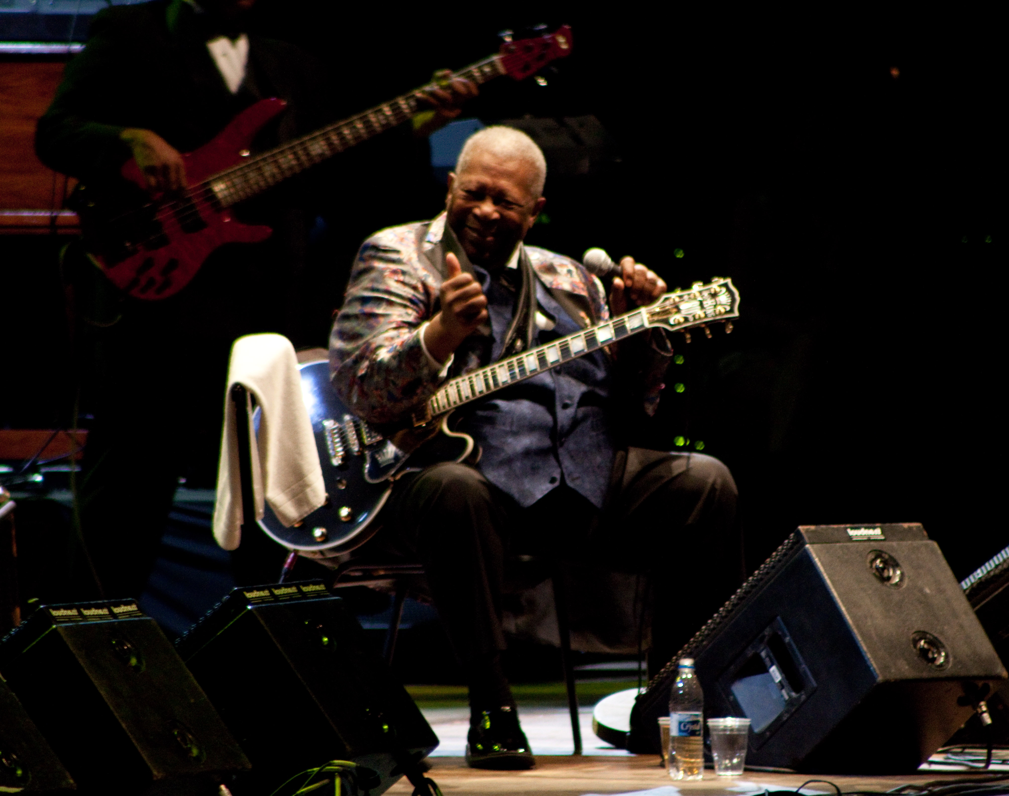 Em 2012, B.B. King se apresentou em São Paulo.