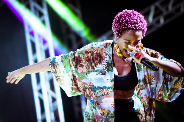 A rapper Karol Conká enlouqueceu os fãs no Bananada 2015