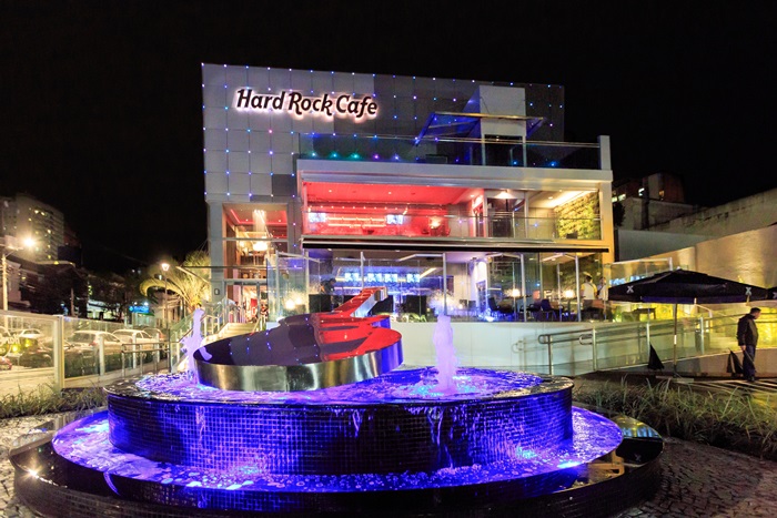 Fachada do Hard Rock Café Curitiba.