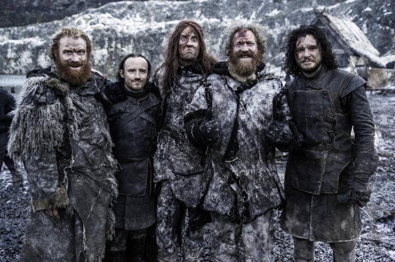 Integrantes do Mastodon em filmagens de Game Of Thrones.