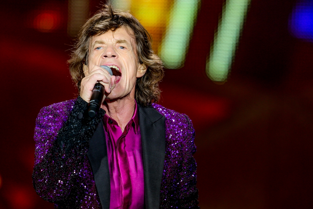 Mick Jagger em show dos Rolling Stones pela turnê Zip Code, de 2015
