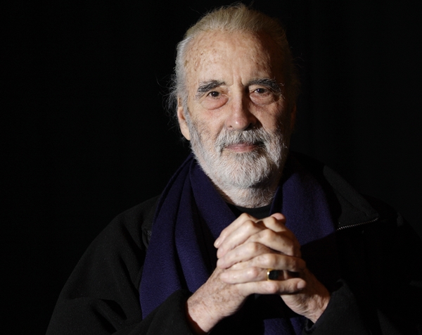 O ator Christopher Lee