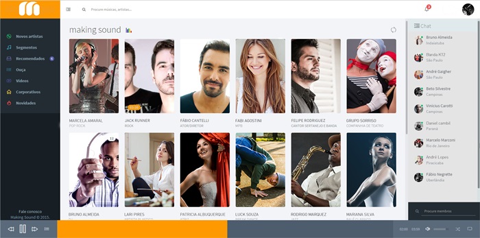 Navegador do Making Sound.