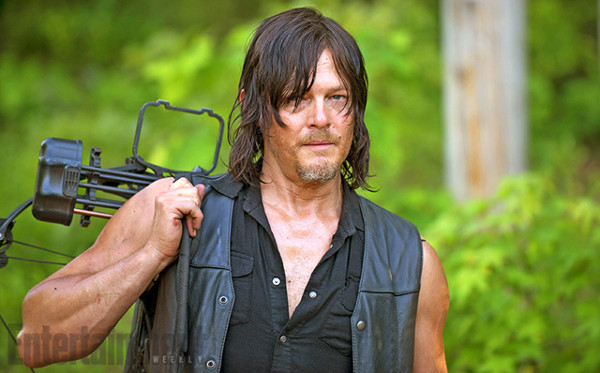 Norman Reedus em cena da sexta temporada de The Walking Dead.