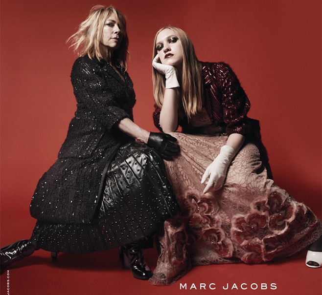 Kim Gordon e Coco Moore para a nova campanha da Marc Jacobs.