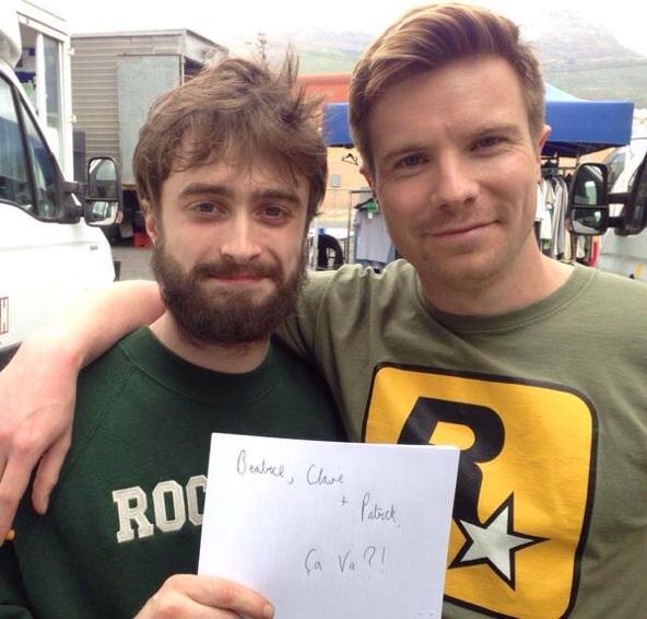 Daniel Radcliffe  no set de Game Changer.