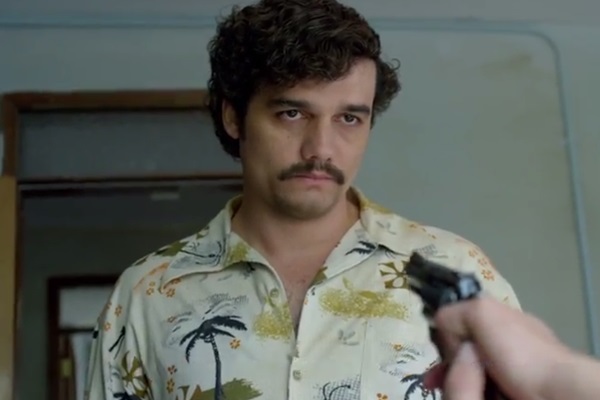 Wagner Moura como Pablo Escobar em Narcos