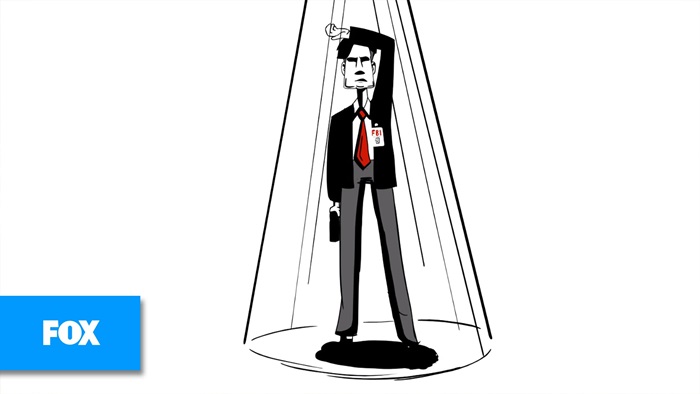 Cena do teaser de Arquivo X.