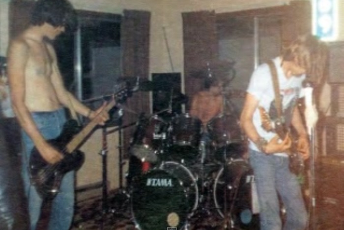 Imagem do primeiro show do Nirvana.