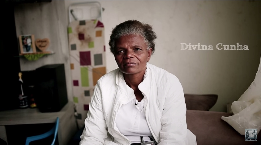 Dona Divina, uma das atrizes que participam dos clipe "Boa Esperança"