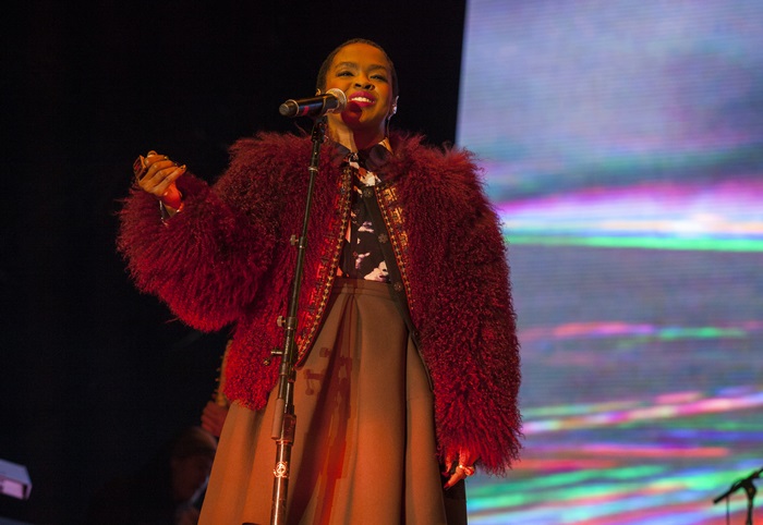 A cantora Lauryn Hill.