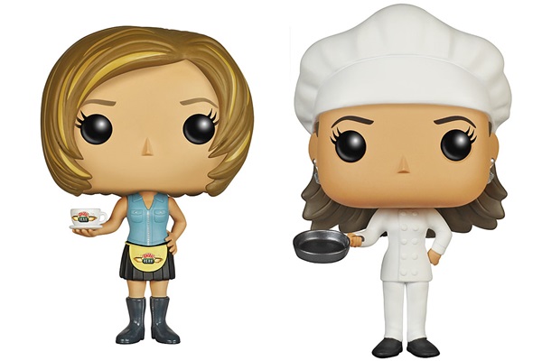 Bonecos de Rachel e Monica, de Friends, em vinil