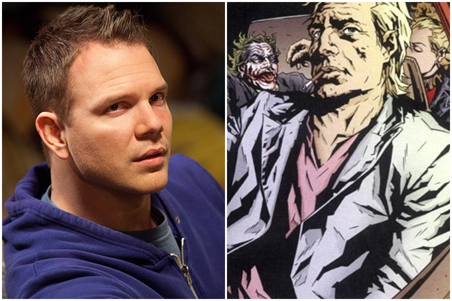 O ator Jim Parrack e o personagem dos quadrinhos Jonny Frost