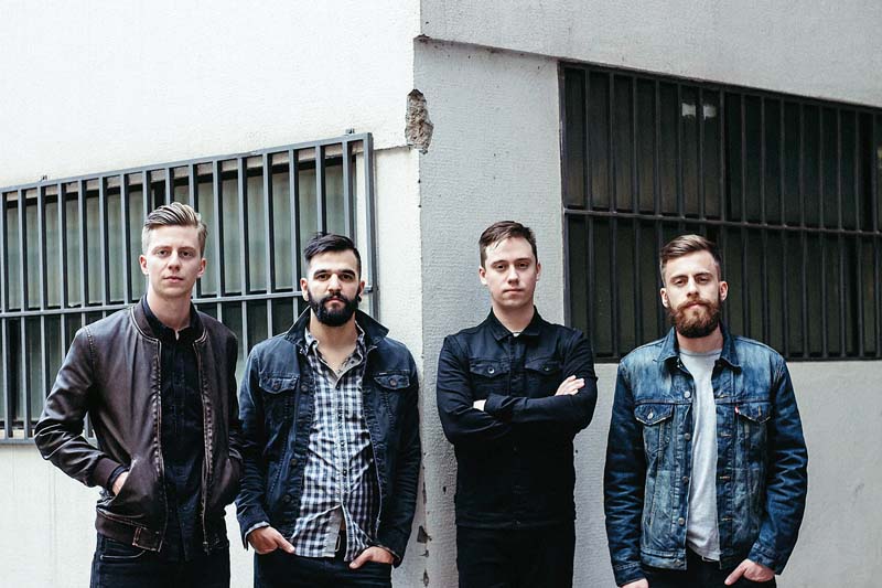 (Da esq. para a dir.) Gustavo Bertoni, Philipe Nogueira, Lucas Furtado e Tomás Bertoni formam o Scalene