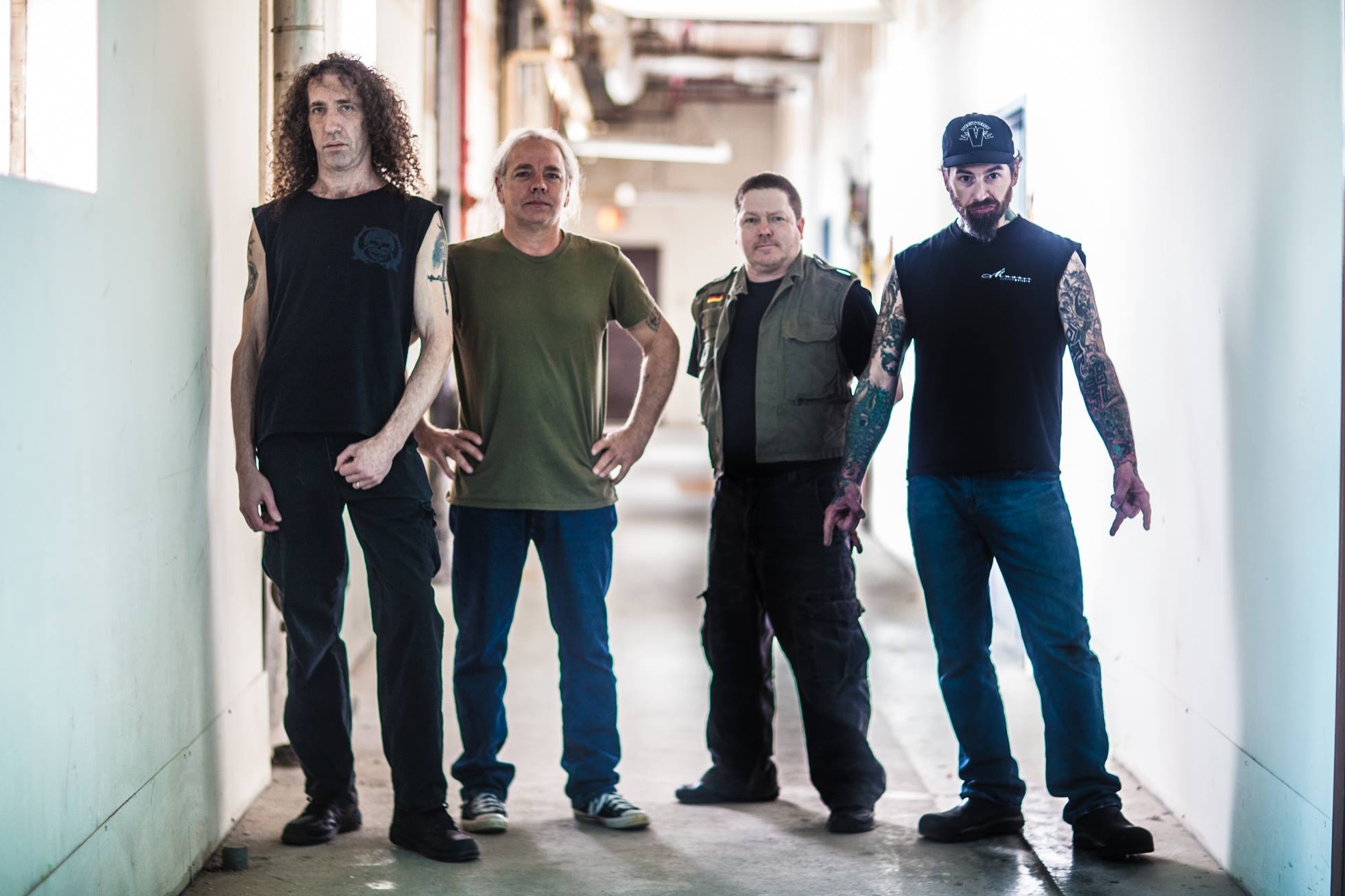 O grupo nova-iorquino Nuclear Assault em 2015