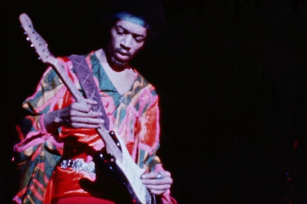 Jimi Hendrix em ação no Atlanta International Pop Festival